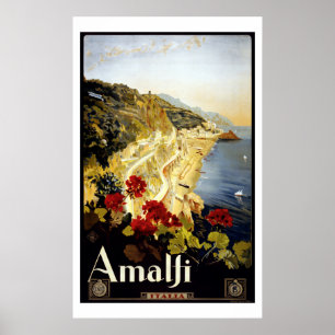  Amalfi Coast Italia - reisposter Poster