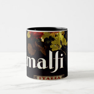  Amalfi Coast Italia - reisposter Tweekleurige Koffiemok