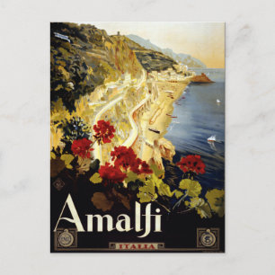 Amalfi Coast Italia Reizen Briefkaart