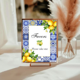 Amalfi Coast Italiaans Baby shower Bedankzakje