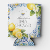 Amalfi Coast Italiaans Baby shower Favor Barware Blikjeskoeler (Voorkant)