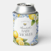 Amalfi Coast Italiaans Baby shower Favor Barware Blikjeskoeler (Blikje Achterkant)