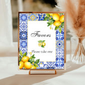 Amalfi Coast Italiaans Baby shower Favors Poster