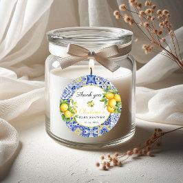 Amalfi Coast Italiaans Baby shower gunst Ronde Sticker