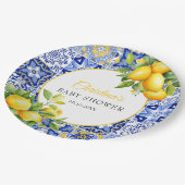 Amalfi Coast Italiaans Baby shower Papieren Bordje (Gekanteld)