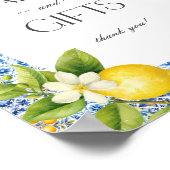 Amalfi Coast Italiaans strand Kaarten en cadeaubor Poster (Hoek)