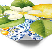 Amalfi Coast Italiaans Verjaardagsfeestje Welkomst Poster (Hoek)