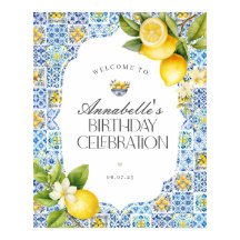 Amalfi Coast Italiaans Verjaardagsfeestje Welkomst