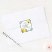 Amalfi Coast Italiaanse verjaardagsfeestenvelop Vierkante Sticker (Envelop)