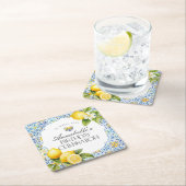 Amalfi Coast Italiaanse Verjaardagsfeesttafel Deco Kartonnen Onderzetters (Insitu)