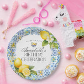 Amalfi Coast Italiaanse Verjaardagsfeesttafel Deco Papieren Bordje (Feest)