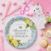 Amalfi Coast Italiaanse Verjaardagsfeesttafel Deco Papieren Bordje (Feest)