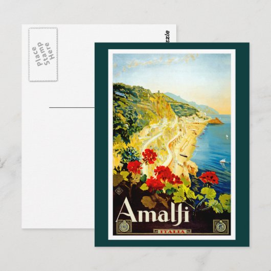 Amalfi Coast, Italië Briefkaart (Voorkant / Achterkant)