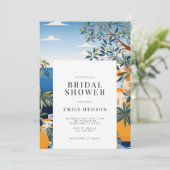 Amalfi Coast Italië Bruidsdouche uitnodiging (Staand voorkant)