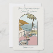 Amalfi Coast Italië Bruiloft Save The Date Kaart (Voorkant)