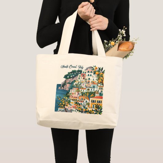 Amalfi Coast, Italië: Iconische bestemmingen Grote Tote Bag (Voorkant (product))