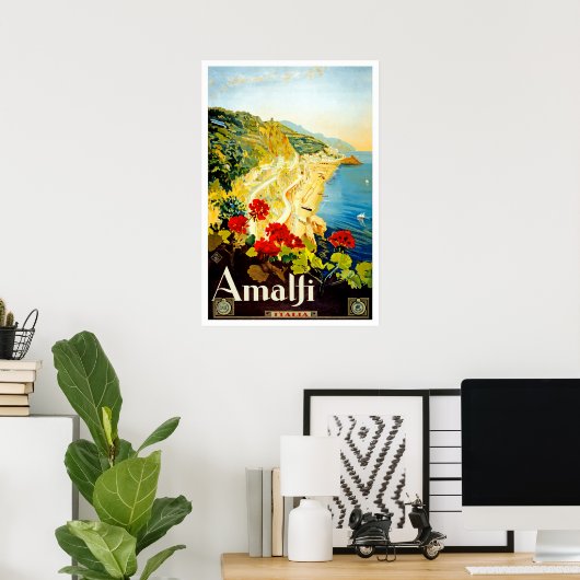 Amalfi Coast, Italië Poster (Thuiskantoor)