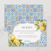 Amalfi Coast Italië Register Uitnodiging invoegen Informatiekaartje (Voorkant / Achterkant)