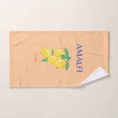 Amalfi Coast, Italië, Reiskunst, Pastel, Oranje Bad Handdoek (Handdoek)
