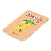 Amalfi Coast, Italië, Reiskunst, Pastel, Oranje Magneet (Linkerzijde)
