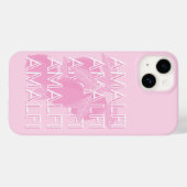 Amalfi Coast, Italië, Reiskunst, Preppy, Roze Case-Mate iPhone Case (Achterkant (horizontaal))