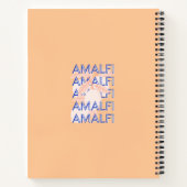 Amalfi Coast, Italië Reiskunst, Preppy, Sinaasappe Notitieboek (Achterkant)