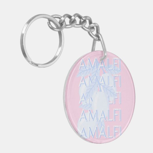 Amalfi Coast, Italië, Reiskunst, Preppy Sleutelhanger (Voorkant Links)