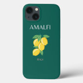Amalfi Coast, Italië, Reiskunst, Retro, Groen Case-Mate iPhone Case (Achterkant)