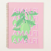 Amalfi Coast, Italië Reiskunst, Roze Planner (Voorkant)