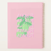 Amalfi Coast, Italië Reiskunst, Roze Planner (Achterkant)