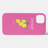 Amalfi Coast, Italië, Reiskunst, Roze, Preppy Case-Mate iPhone Case (Achterkant (horizontaal))