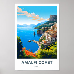 Amalfi Coast Italië Reisprint Poster