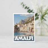 Amalfi Coast  Italië Reizen Briefkaart (Staand voorkant)