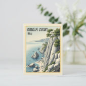 Amalfi Coast Italië Reizen Briefkaart (Staand voorkant)