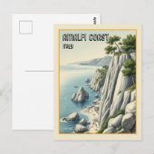 Amalfi Coast Italië Reizen Briefkaart (Voorkant / Achterkant)