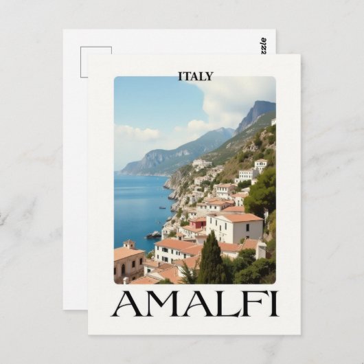 Amalfi Coast  Italië Reizen Briefkaart (Voorkant / Achterkant)