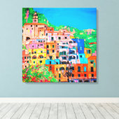 Amalfi Coast Italië schilderachtig Mediterrane Cli Canvas Afdruk (Insitu (Houten vloer))