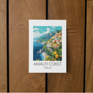 Amalfi Coast Italië Vintage Reizen Briefkaart