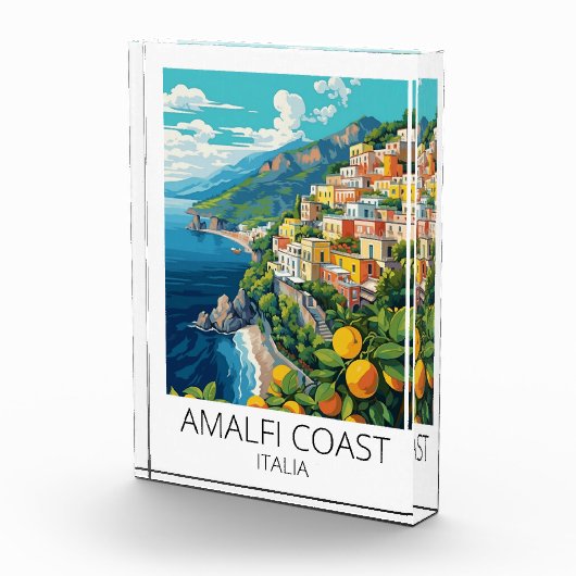 Amalfi Coast Italië Vintage Reizen Fotoblokken (Rechts)