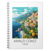 Amalfi Coast Italië Vintage Reizen Notitieboek (Voorkant)