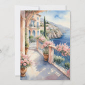 Amalfi Coast Italië Vrijgezellenfeest Kaart (Achterkant)