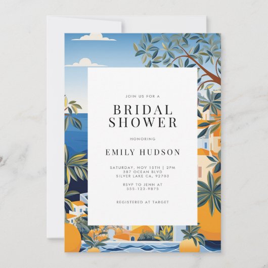 Amalfi Coast Italië Vrijgezellenfeest Kaart (Voorkant)