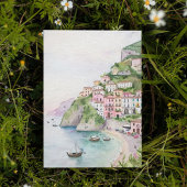 Amalfi Coast Italië Waterverf Briefkaart
