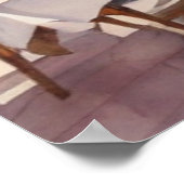 Amalfi Coast Italië Waterverf Sketch | Poster (Hoek)