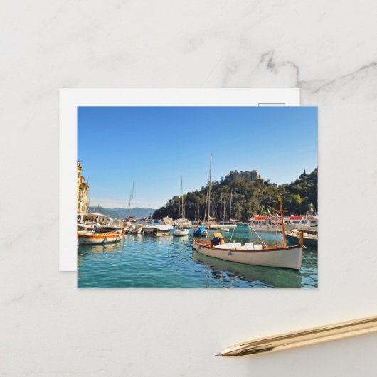 Amalfi Coast Italy Briefkaart (Voorkant / Achterkant in situ)