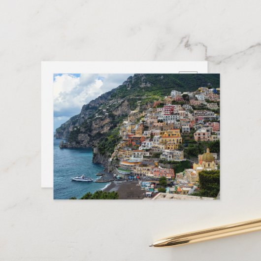 Amalfi Coast Italy Briefkaart (Voorkant / Achterkant in situ)