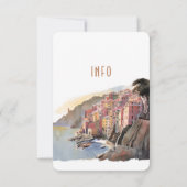 Amalfi Coast Italy Destination Insert INFO Details Kaart (Achterkant)