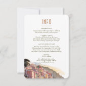 Amalfi Coast Italy Destination Insert INFO Details Kaart (Voorkant)