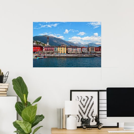 Amalfi Coast Italy Poster (Thuiskantoor)