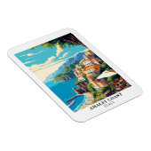 Amalfi Coast Italy Retro Travel Souvenir  Magneet (Rechterzijde)